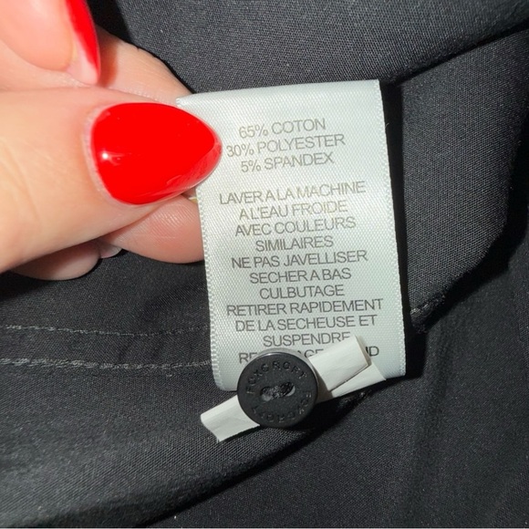 FOXCROFT Taylor Non-Iron Sleeveless Collar Button Down Shirt - Black 16 - Picture 15 of 16